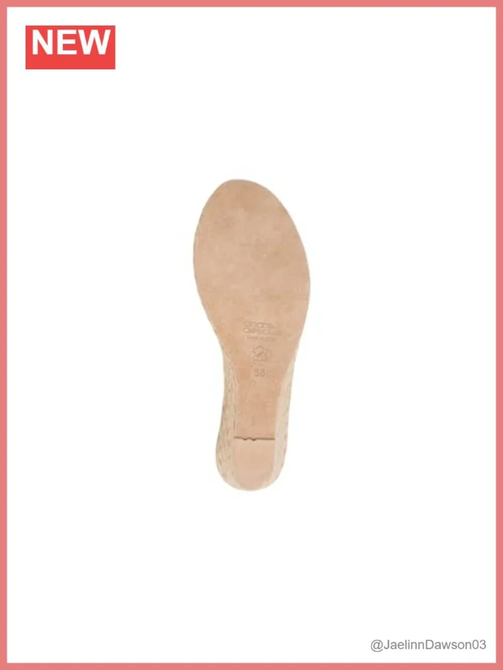 Andre Assous Women's Leather Espadrille Wedge Sandals